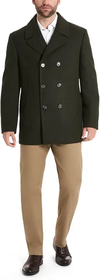 Van Heusen Men's Van Heusen Men’s Tatton Classic Double Breasted Peacoat