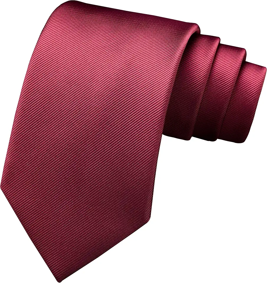 Men's Burgundy Red Knitted Silk Tie