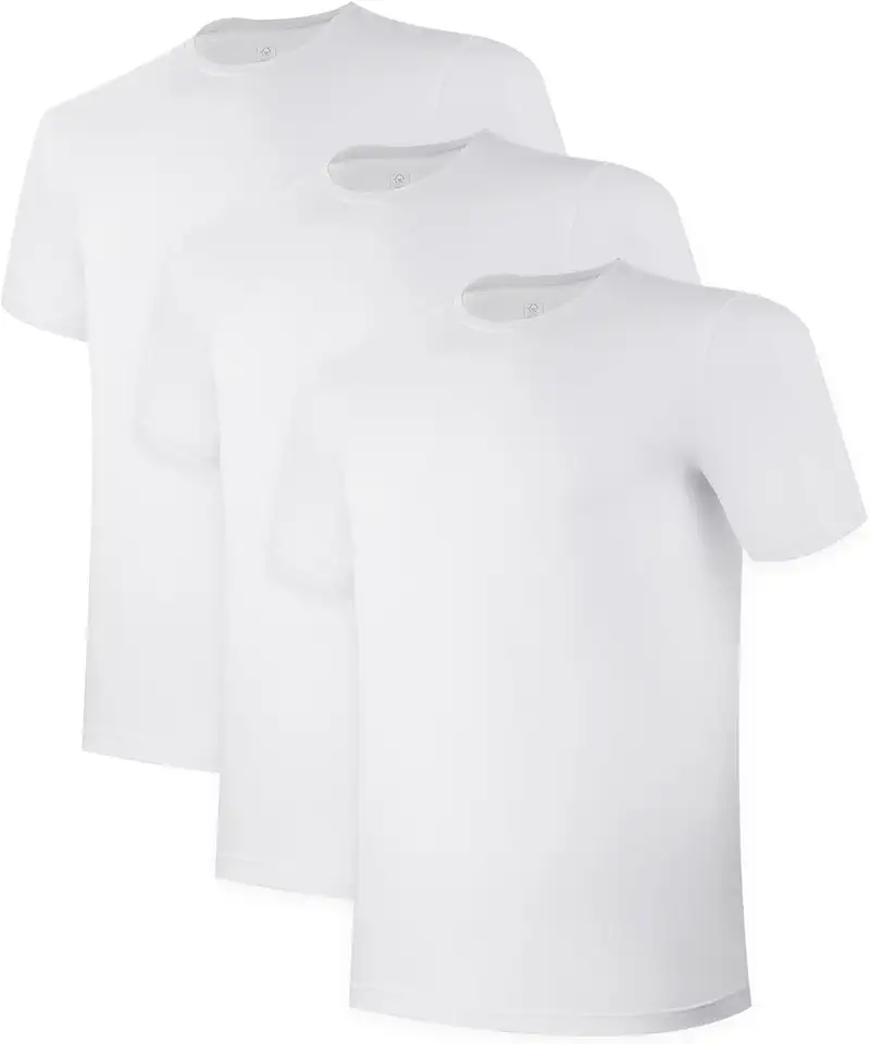 BAMBOO COOL Mens Undershirts Pack, Soft T Shirts for Men, Moisture Wicking