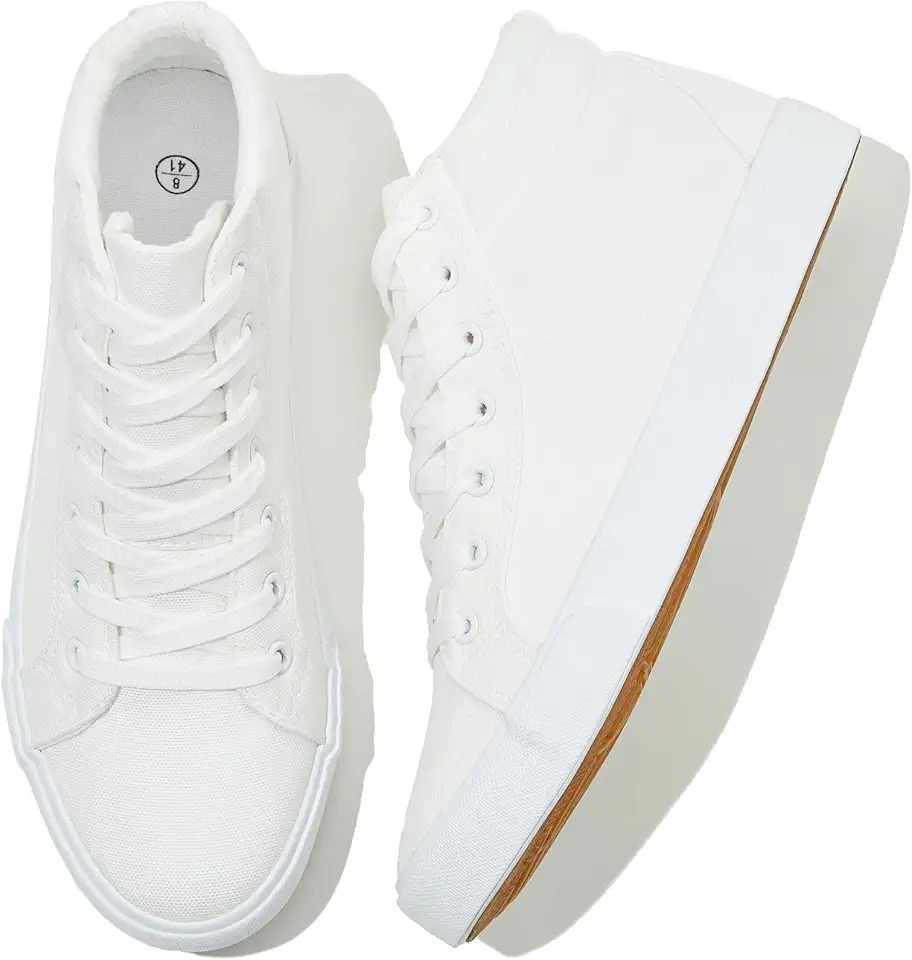 Rominz Men's High Top Canvas Sneakers Casual Canvas Shoes | High Quality Canvas, Soft and Breathable, Easy to style, Anti-Slip Rubber Sole