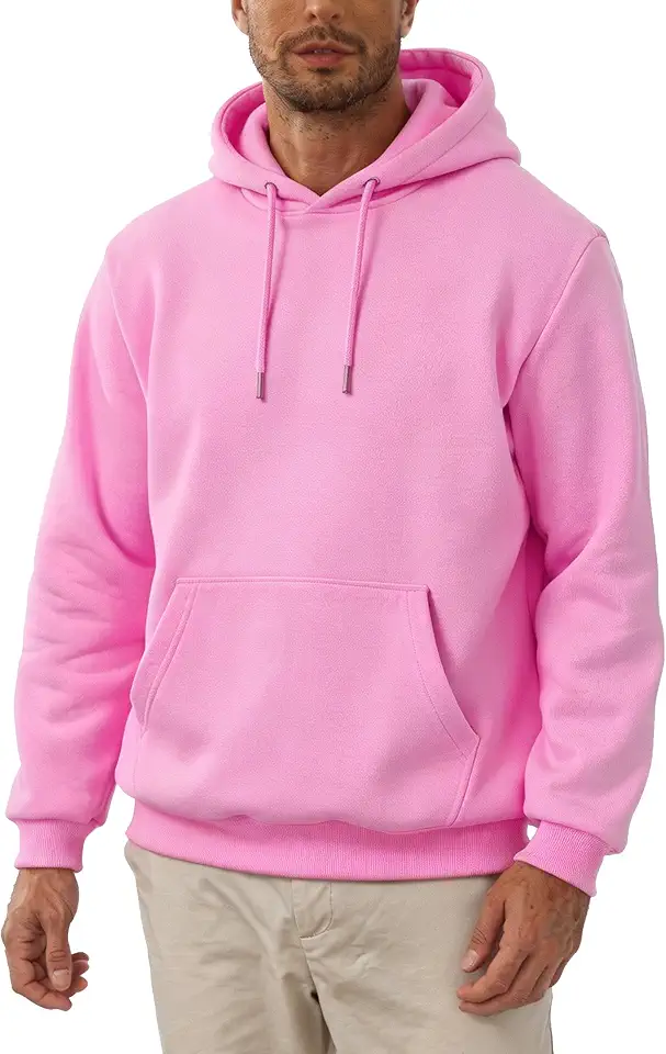Tuveke Men's Hoodie Sweatshirt Pullover Fleece Hooded Athletic Sweat shirt For Men Hoodies Long Sleeve Kangaroo Pockets