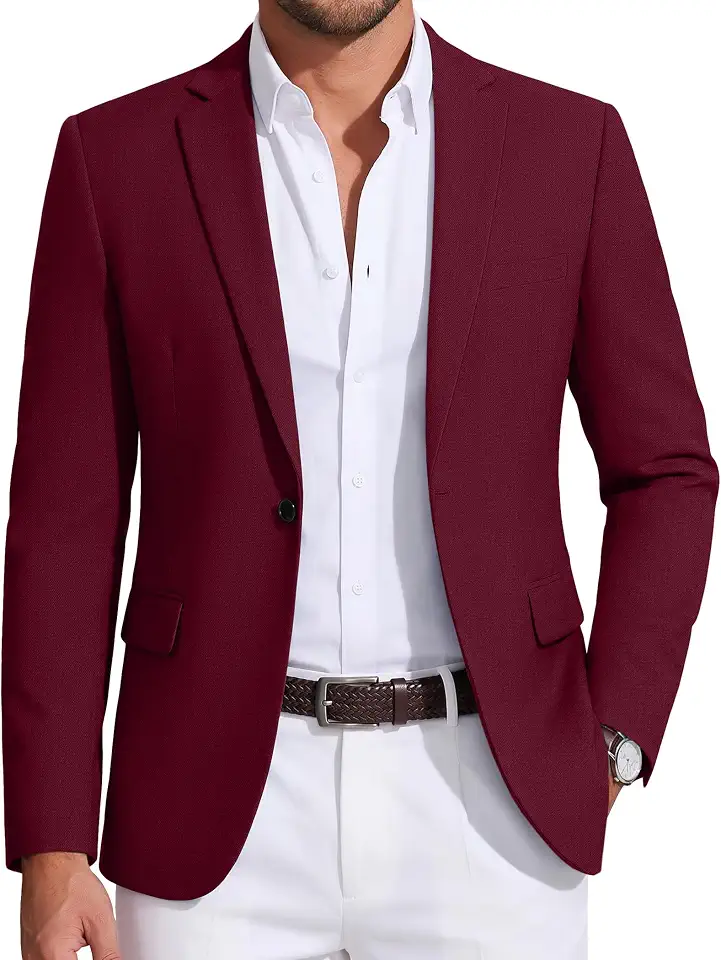 COOFANDY Mens Sport Coat Casual Blazer One Button Business Suit Jacket