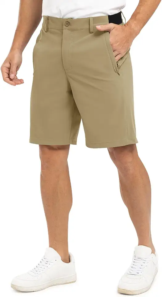 TBMPOY Men's 9" Golf Shorts Stretch Quick Dry Dress Casual Shorts