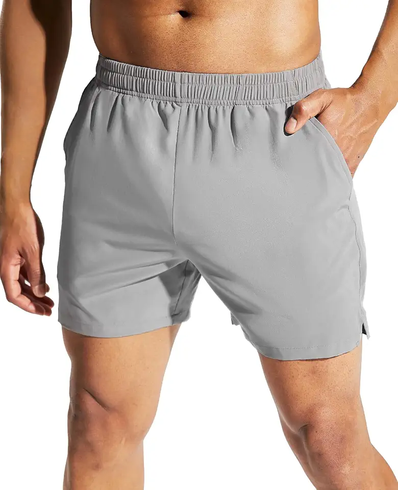 MIER Men's 5" Running Shorts Dry Fit Lightweight Athletic Gym Workout