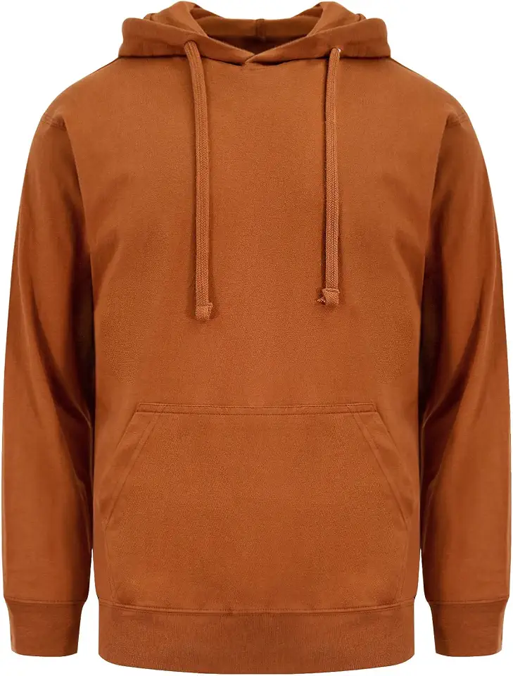 Men's Cross-Dyed Heather Jersey Lightweight Pullover Hoodie Sweatshirt