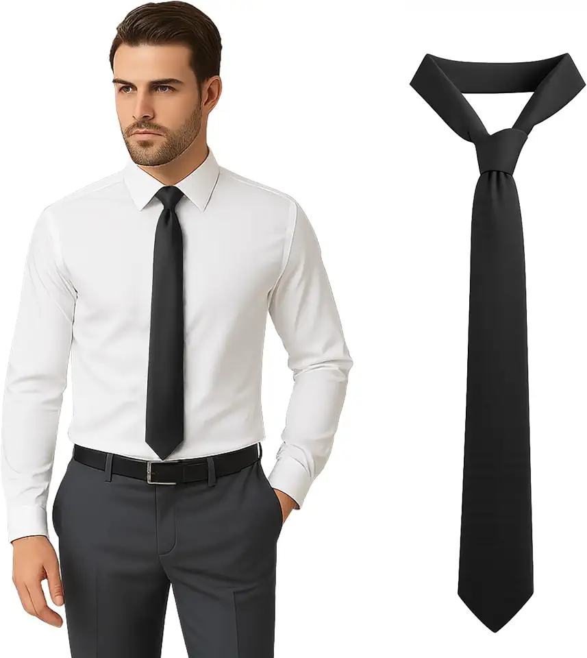 Men's Black Necktie