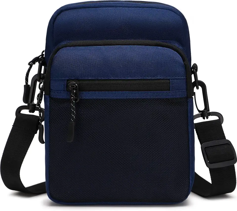 Lohol Small Messenger Bag for Men Women, Water Resistant Adjustable Crossbody Sling bag Purse for Travel Sports