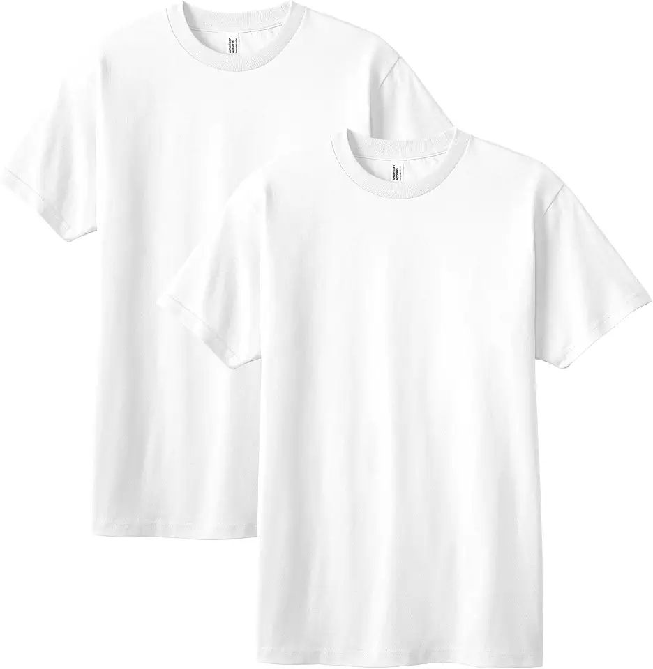 Men's Classic White Crewneck T Shirt