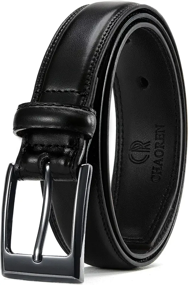 CHAOREN Mens Belts Leather Gift for Men - Ideal Match for Mens Dress Shoes