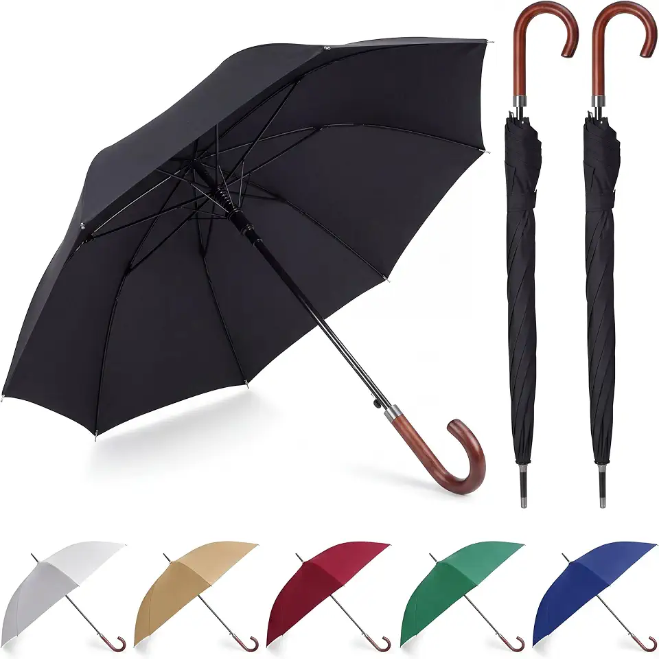 Silkfly 48'' Auto Open Stick Umbrella for Rain