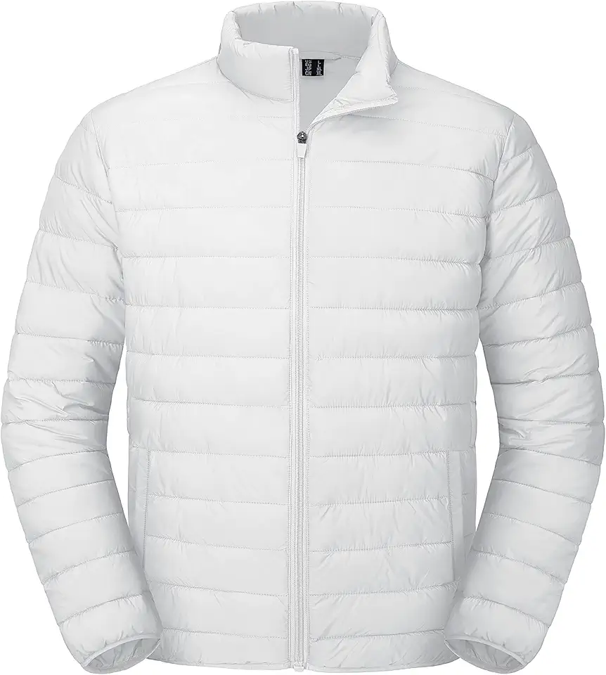MAGCOMSEN Men's Puffer Jacket Lightweight Warm Winter Coats Water Repellent Windproof Insulated Jacket
