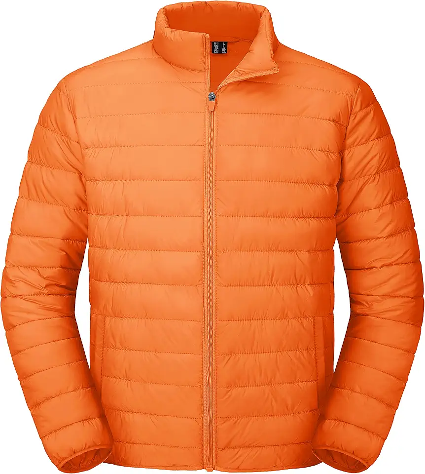 MAGCOMSEN Mens Puffer Jacket Lightweight Water Shedding Warm Winter Coats