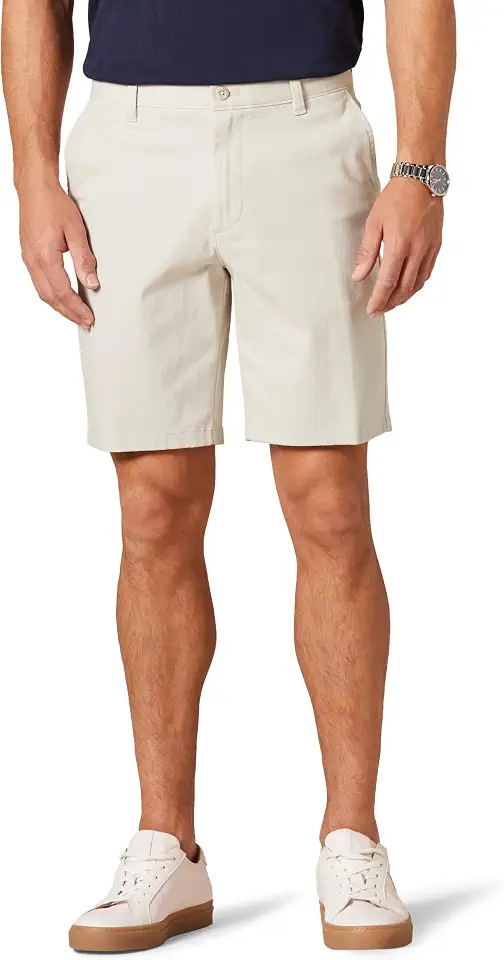 Amazon Essentials Men's Slim-Fit 9" Stretch Chino Shorts, Midweight Cotton Twill