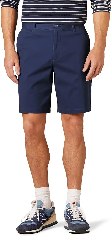 Men's Regular Fit Navy Chino Shorts