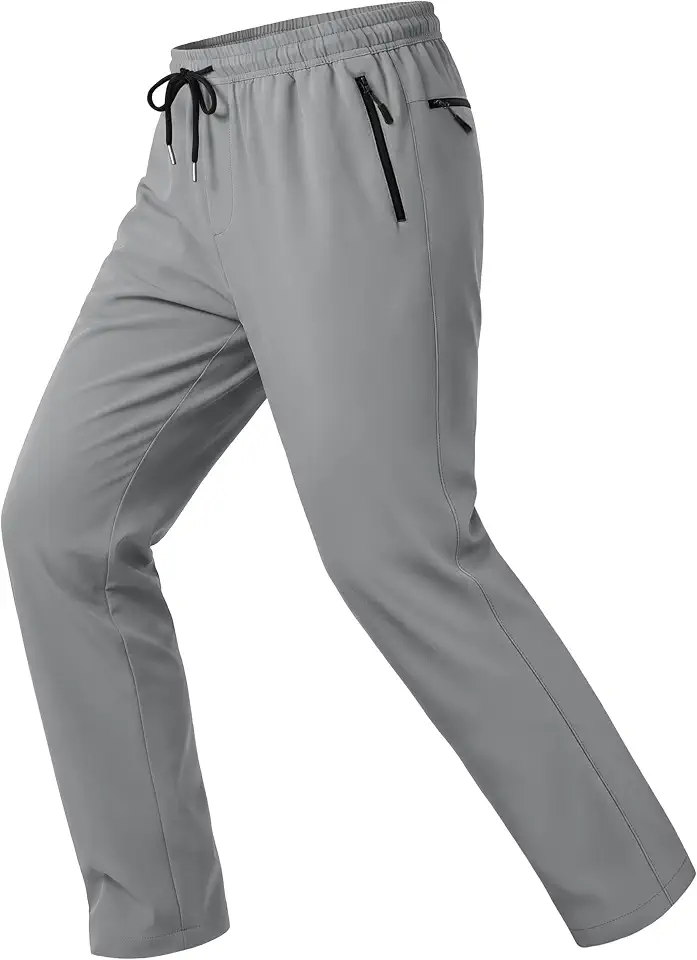 TACVASEN Mens Lightweight Hiking Pants Quick Dry Sweatpants Athletic Casual
