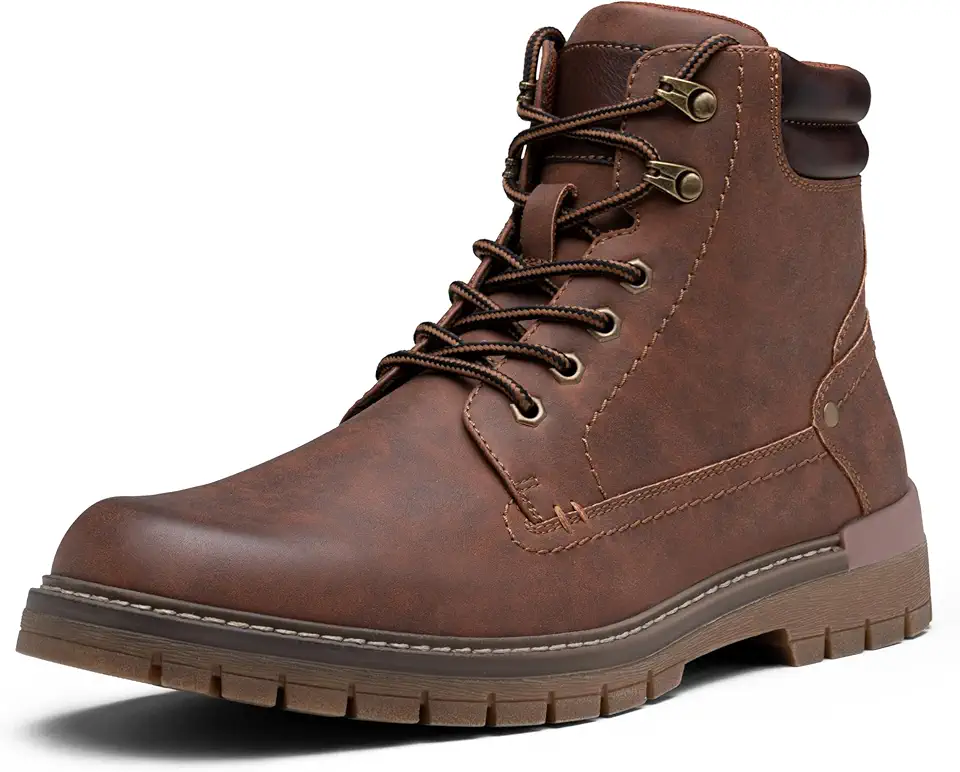 Jousen Mens Boots Fashion Casual Boot Hiking Zipper Chukka Boots for Men