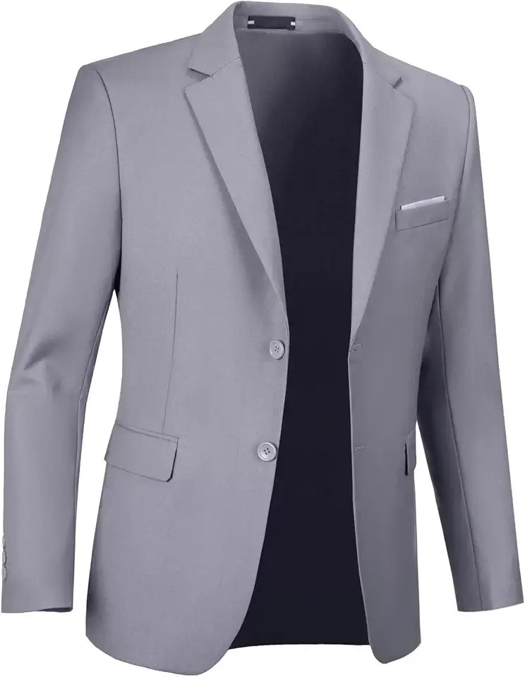 Mens Suit Jackets Two Button Slim Fit Blazers Casual Suit Separates Coat Sport Coats with Pockets for Wedding Prom Party
