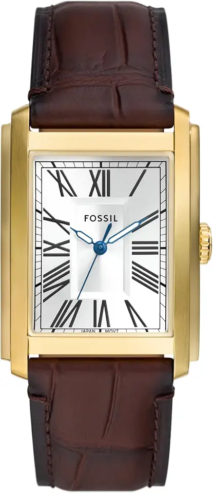 Leather Working Group Fossil Men's Carraway Quartz Stainless Steel Three-Hand Watch