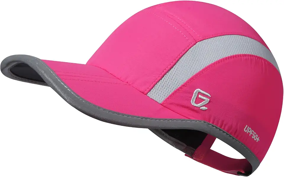 Global Recycled Standard GADIEMKENSD Reflective Folding Outdoor Hat Unstructured Design UPF 50+ Sun Protection Sport Hats for Womens and Mens