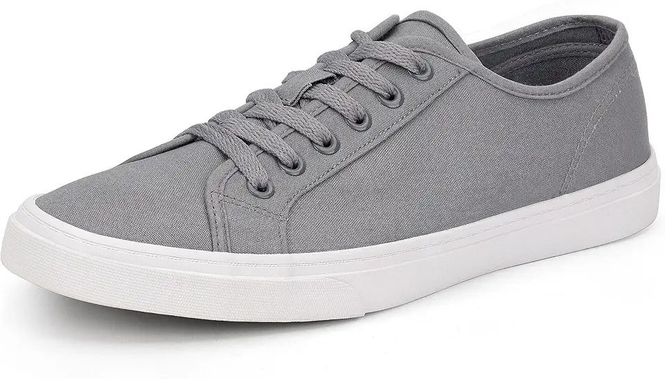 Men's Black Classic Low Top Shoes Canvas Fashion Sneaker with Soft Insole Causal Dress Shoes for Men Comfortable Walking Shoes