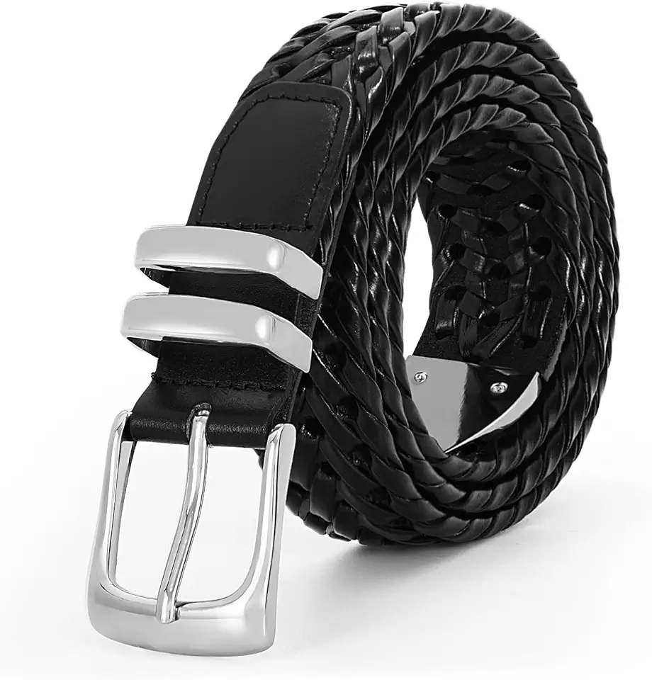 BELTROAD Braided Leather Belt for Men Casual Jeans Golf Men's belts leather