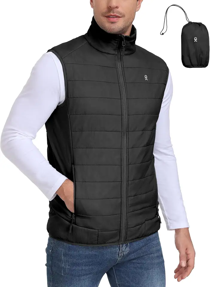 Men's Navy Quilted Down Puffer Vest