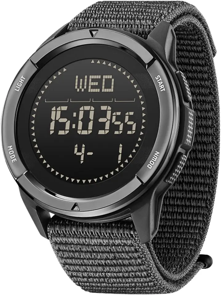 CakCity Digital Watch Military Tactical Watches for Men,Carbon Fiber Case