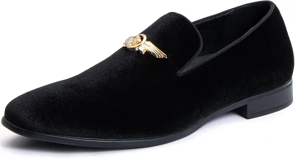 Men's Penny Slip-on Velvet Loafer Suede Dress Shoes Designer Smoking Slipper Prom Wedding Shoes