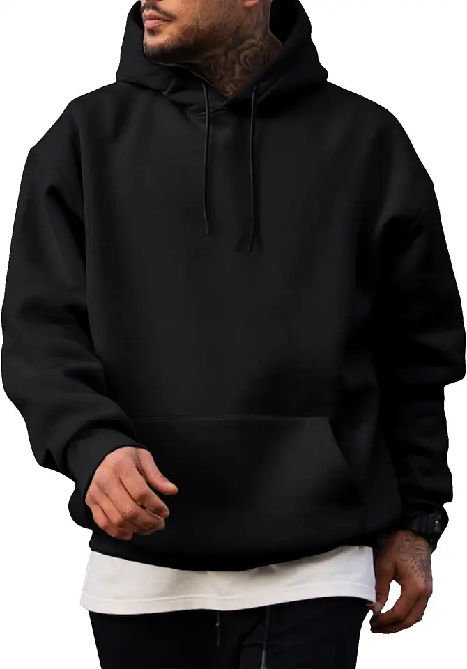 Global Recycled Standard JMIERR Mens Fleece Lined Oversized Hoodie Pullover Sweatshirts