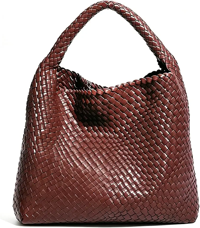 Geelyda Woven Tote Bag for Women with Purse, Fashion Shoulder Hobo Underarm Bags, Large Woven Handmade Work Commuter Day Bags