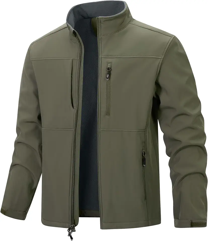 33,000ft Men's Lightweight Softshell Jacket Fleece Waterproof Windbreaker