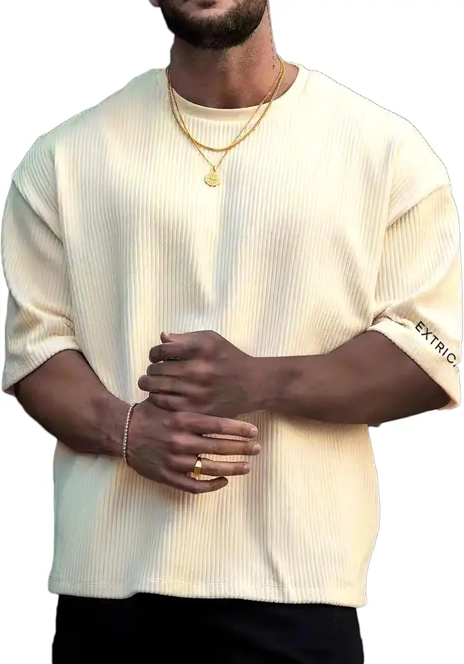 Verdusa Oversized Tshirts for Men Drop Shoulder Baggy Streetwear Tops