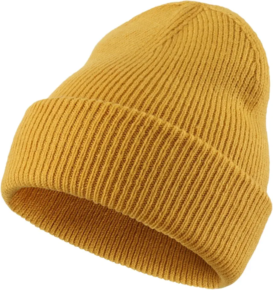 Global Recycled Standard Home Prefer Mens Winter Hats Thick Knit Cuff Beanie Cap Warm Stocking Beanie Hat for Men Women Hunting Fishing Gardening