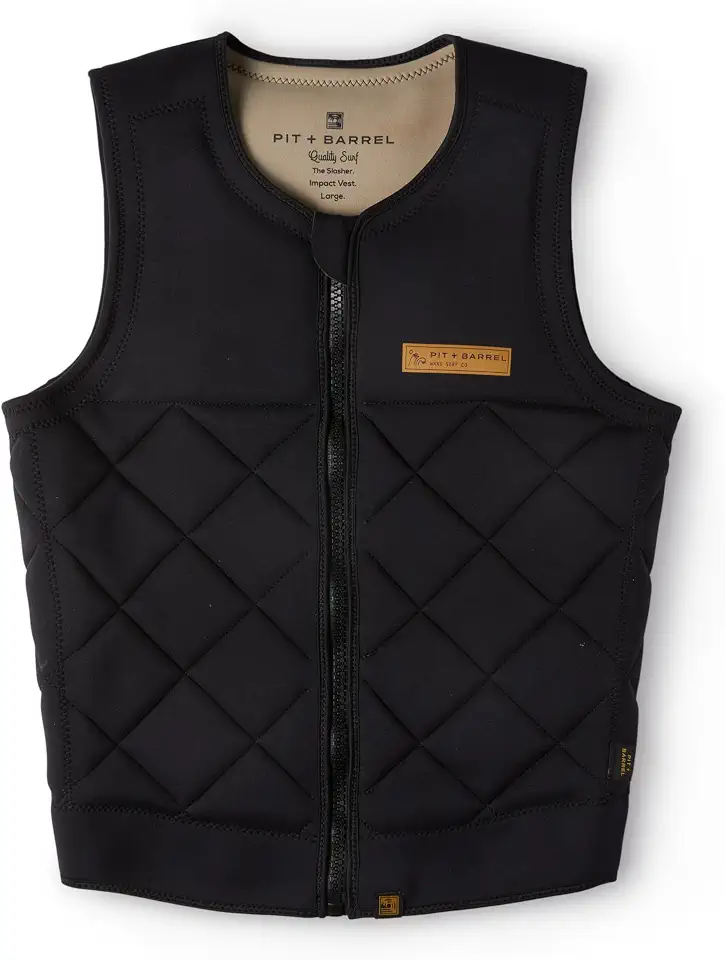 Mens Neoprene Wakesurf Impact Vest for Boating by Pit + Barrel Wake Surf Co. - Designed for Wake Surf and Skimboard, but Great for All Watersports Activities! Lightweight, Durable, and Timeless Style.