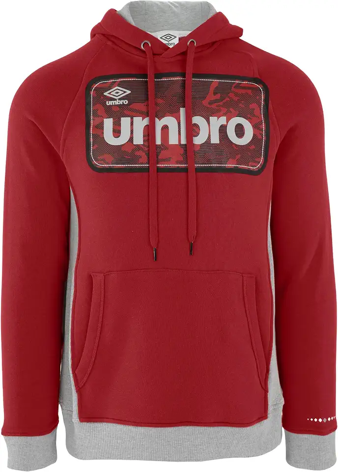 Men's Burgundy Fleece Pullover Hoodie