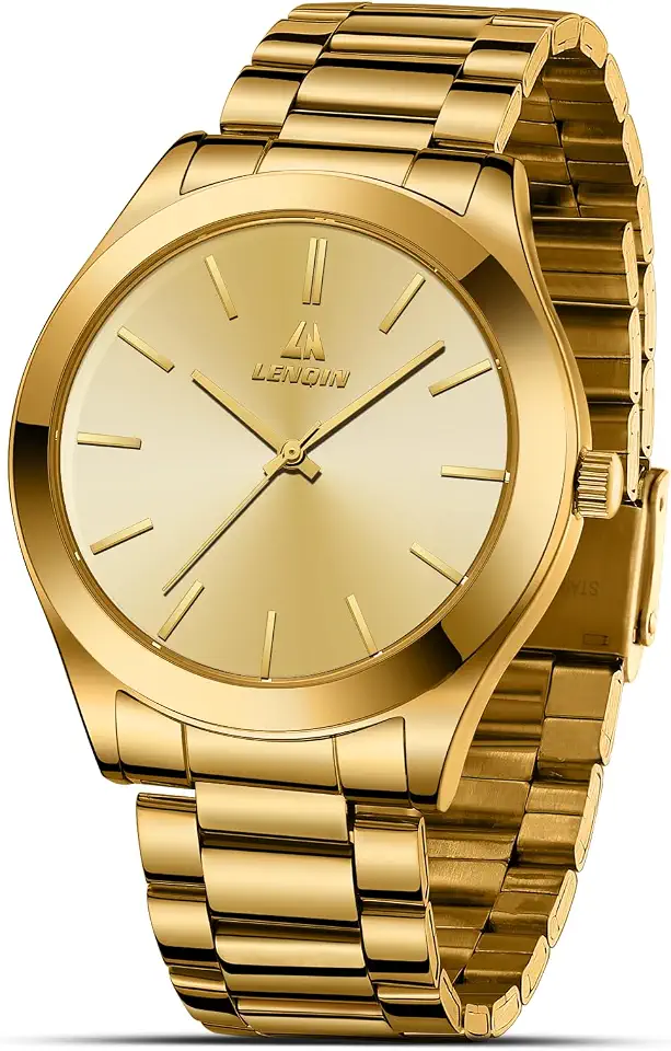 Men's Gold Tone Dress Watch