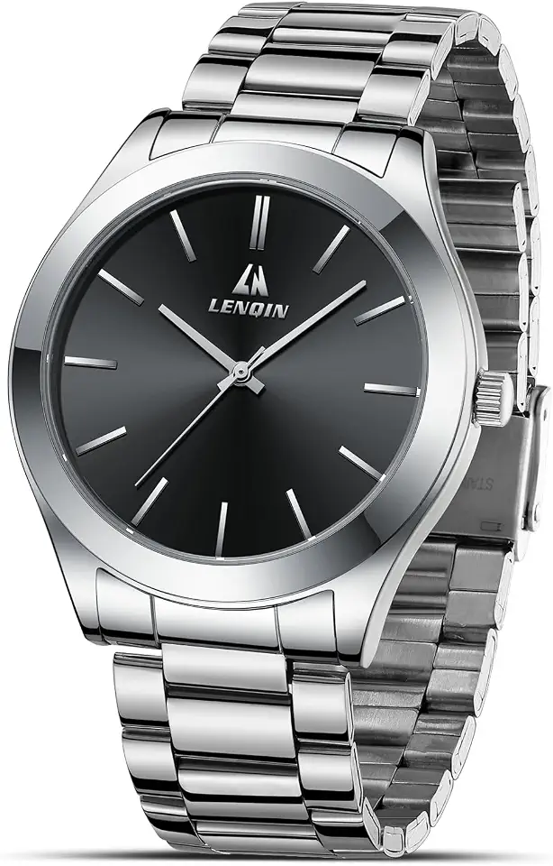 Men's Silver Stainless Steel Link Watch