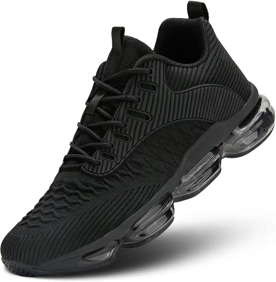 Mens Running Shoes Air Low Top Comfort Walking Lace Up Sneakers Breathable Fashion Tennis Sport Gym Fitness Cross Trainers
