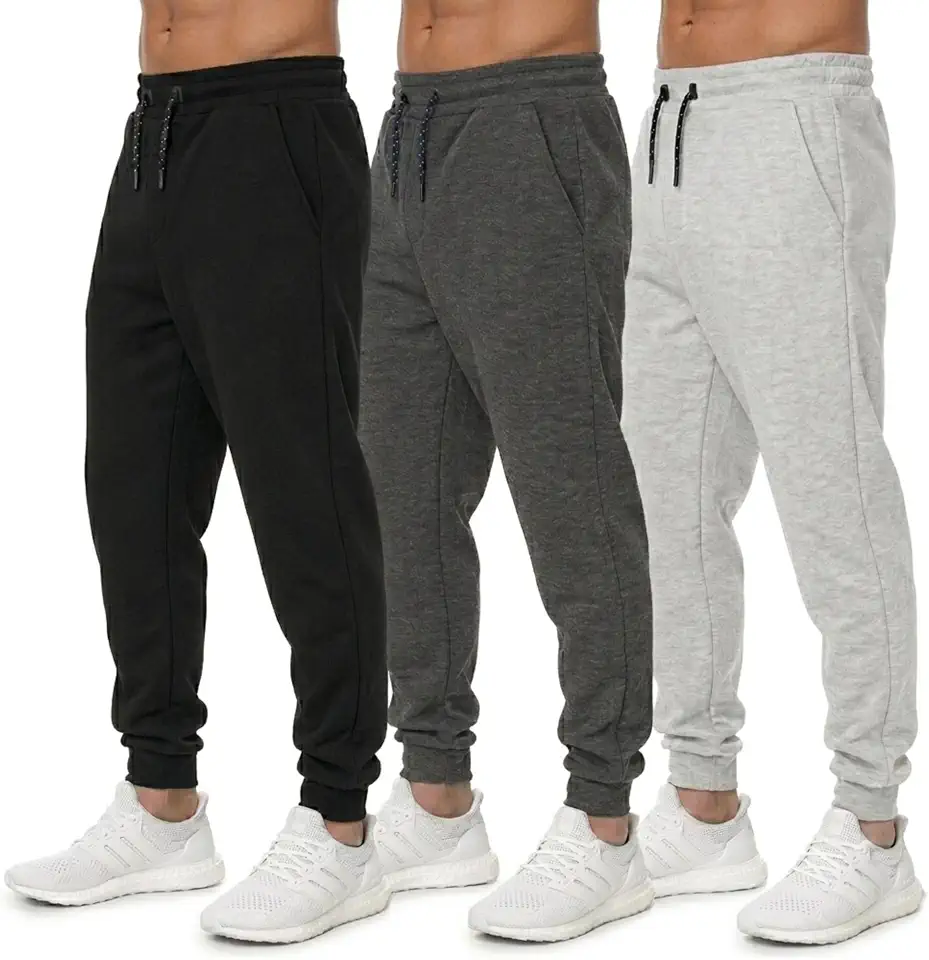 Men’s Sweatpants 3 Pack Joggers for Men - Athletic Sweatpants for Men with Pockets Workout Pants
