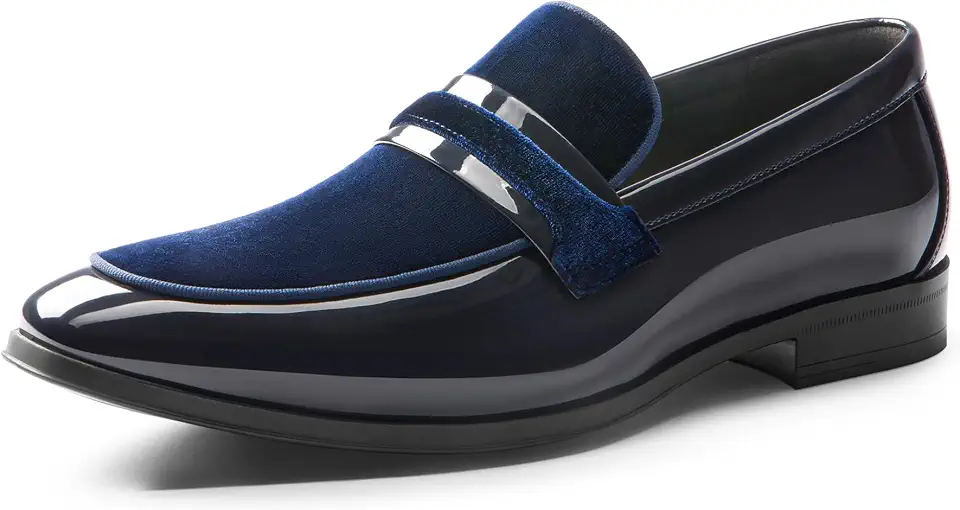 Bruno Marc Men's Tuxedo Loafers Slip-on Dress Shoes