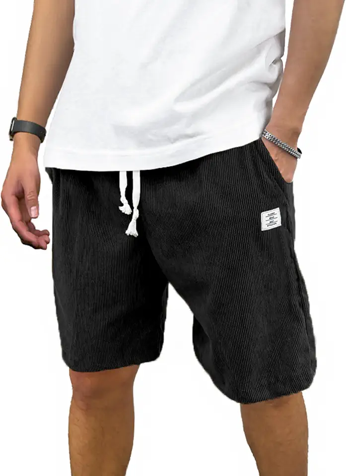 Men's Charcoal Grey Nylon Utility Shorts