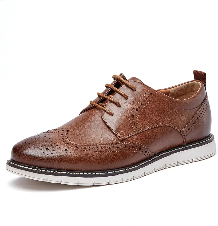 Men's Casual Oxfords Wingtip Business Formal Dress Shoes