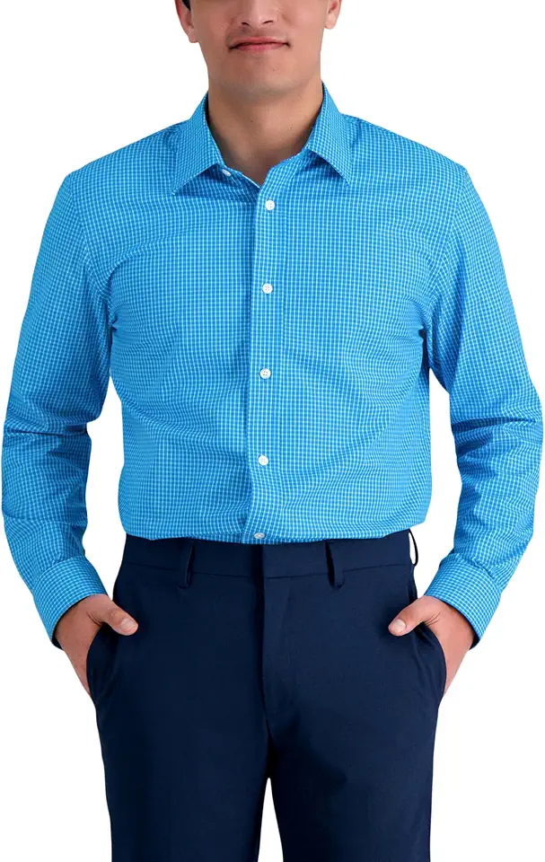 Haggar Men's Premium Comfort Slim Fit Wrinkle Resistant Dress Shirt
