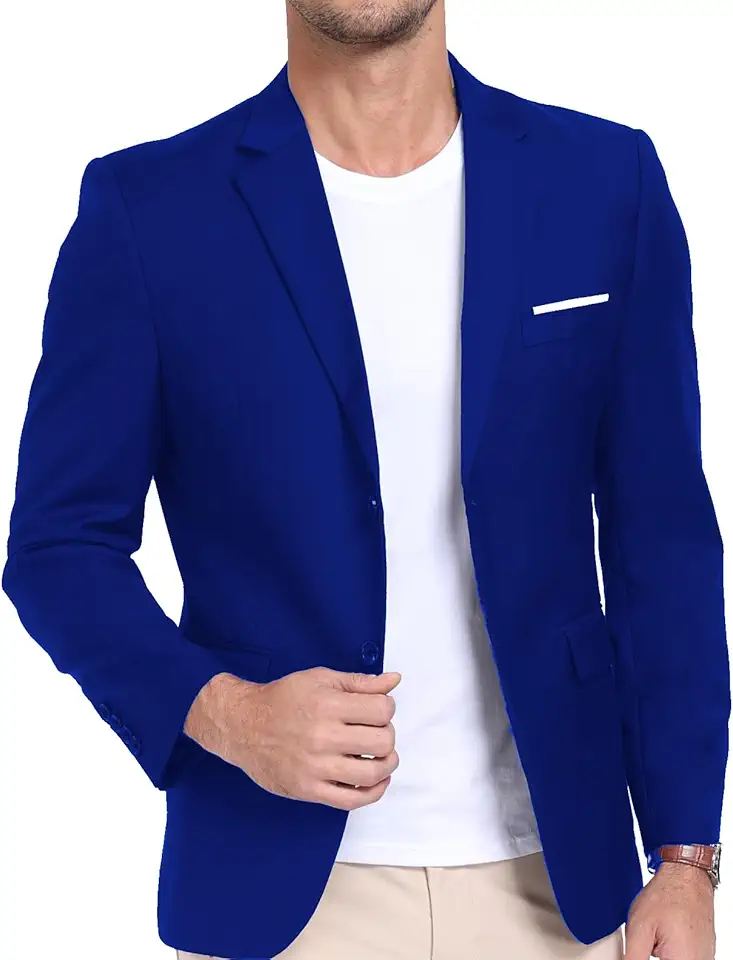 Mens Suit Jacket Slim Fit Blazer for Men Business Suit Blazer Lightweight Casual Sport Coats for Daily Summer Wedding
