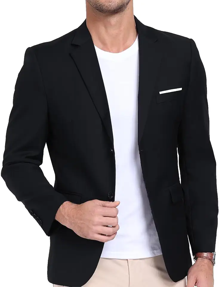 Mens Suit Jacket Slim Fit Blazer for Men Business Suit Blazer Lightweight Casual Sport Coats for Daily Summer Wedding