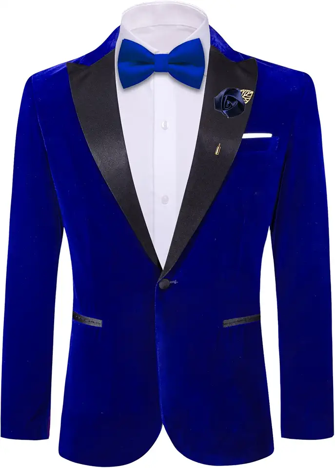 Men's Navy Velvet Tuxedo Jacket