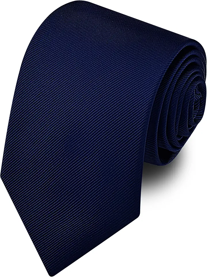 Branduce 63'' XL Tie Mens Extra Long Solid Woven Necktie for Men Big and Tall + Gift Box