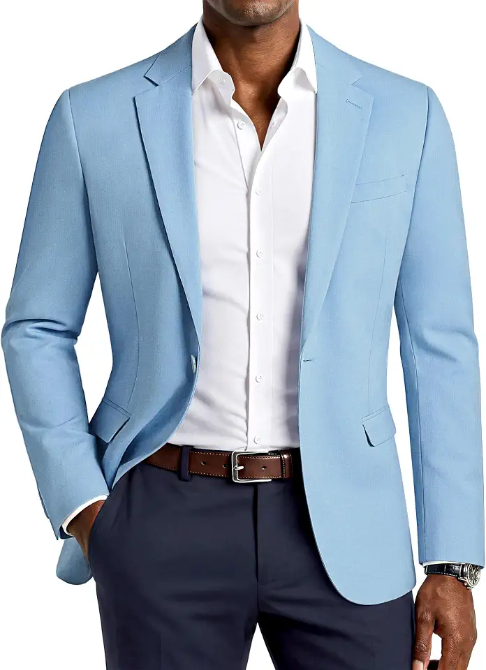 PJ PAUL JONES Men's Lightweight Sport Coat Casual Blazer Slim Suit Jacket