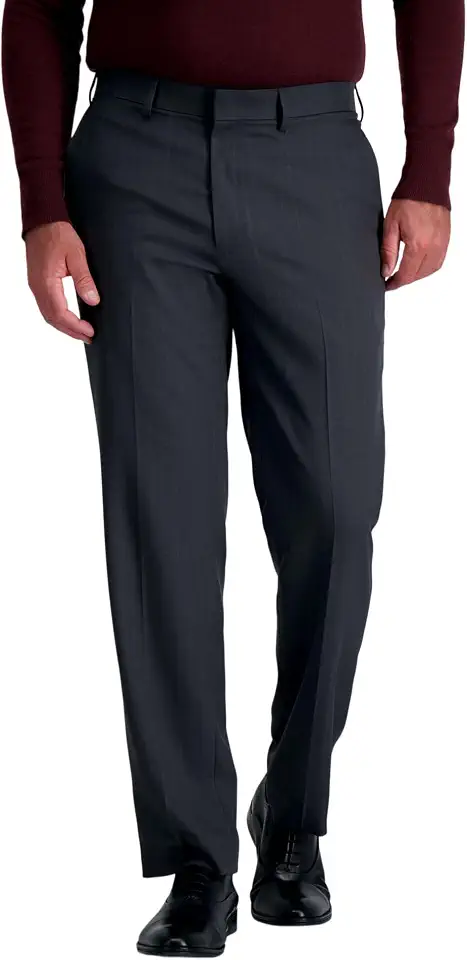 Haggar Men's Straight Fit Premium Comfort Dress Pant