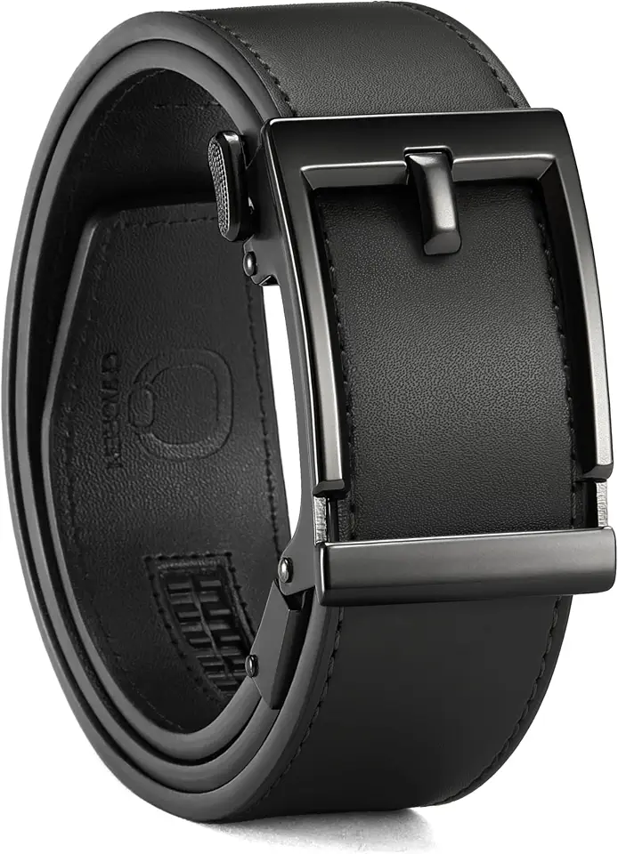 CHAOREN Men's Ratchet Belt - 1.5" Mens Belt Leather for Casual Jeans
